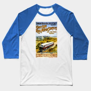 Vintage Travel :Poster - London Brighton South Coast Baseball T-Shirt